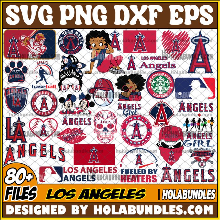 80 Los Angeles Team Svg Los Angeles Svg Los Angeles Bundle Svg Los